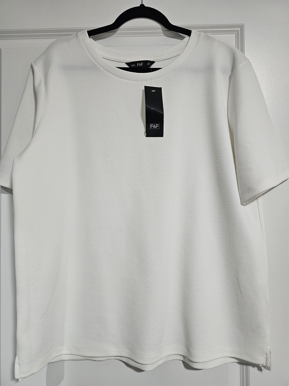 F&F White Crewneck Top